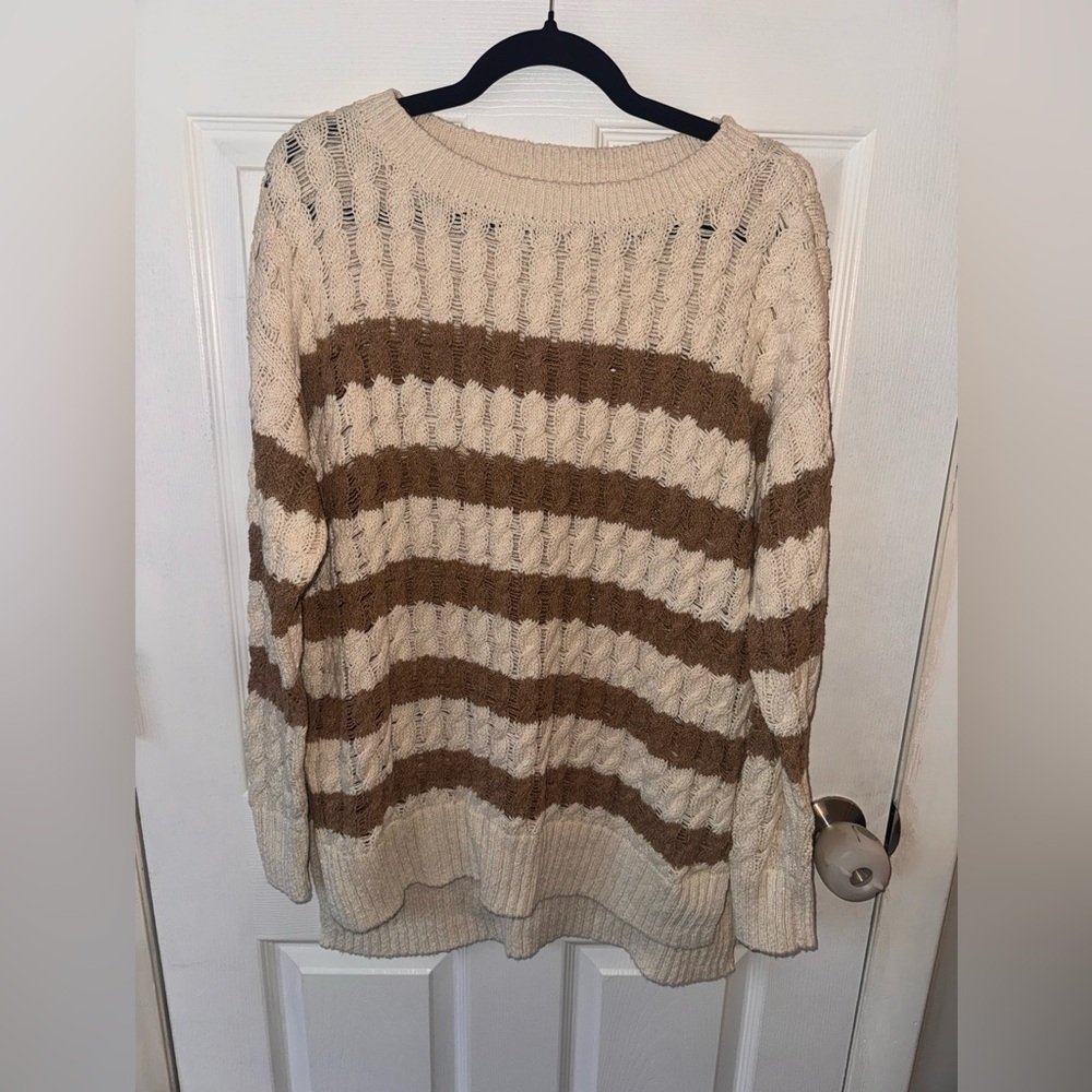 NWOT Women's Anthropologie Pilcro Striped Sweater - Picture 4 of 9